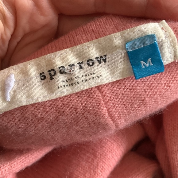 Sparrow‎ Large Pink Cashmere Lightweight Sweater  size M pullover soft - Picture 4 of 11